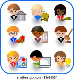 Set of icons for business