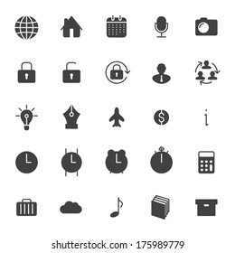 Set icons for business, communication, web. Vector