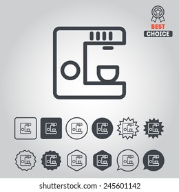Set of icons for cafe, restaurant, bar, web design, applications and games