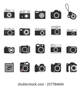 Set of icons cameras