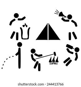 Set icons of camping rules