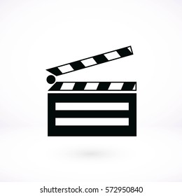 set icons cinematography cinema icon, flat design best vector icon