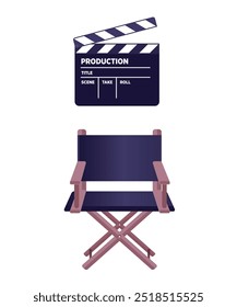 Set icons cinematography cinema and movie vector illustration stock illustration