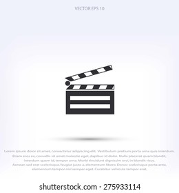 set icons cinematography cinema and movie vector illustration is