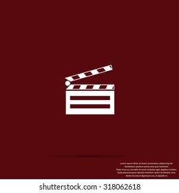 set icons cinematography cinema and movie vector illustration is
