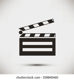 set icons cinematography cinema and movie vector illustration is