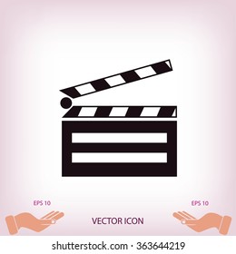 set icons cinematography cinema and movie vector illustration is