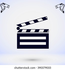 set icons cinematography cinema and movie vector illustration is