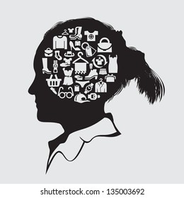 Set of icons. clothing