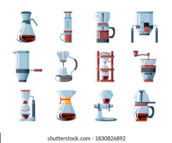 set of icons coffee tools and utensils vector illustration design