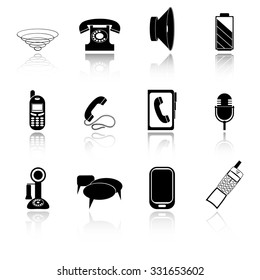 Set icons of communication devices