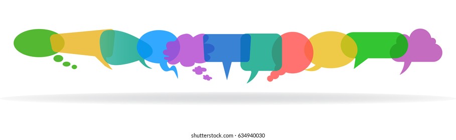 Set icons communication - stock vector