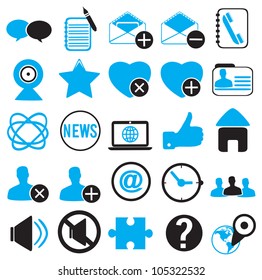 set icons for community - vector illustration