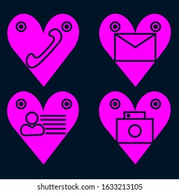 set of icons. the concept of valentine icon1