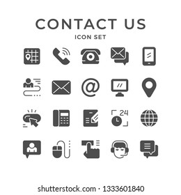 Set icons of contact us