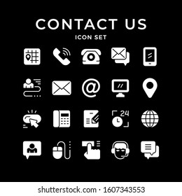 Set icons of contact us