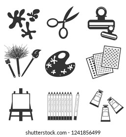 Set icons creation arts