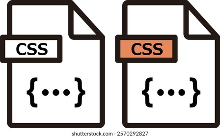 A set of icons for CSS format files.