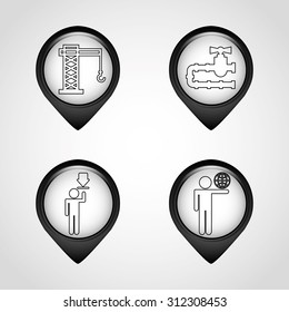 set icons design, vector illustration eps10 graphic 