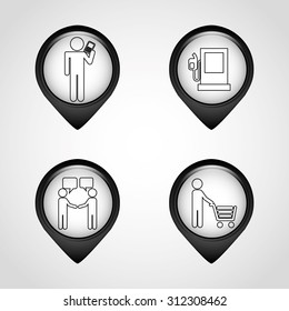 set icons design, vector illustration eps10 graphic 