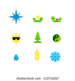 Set of icons of different directions