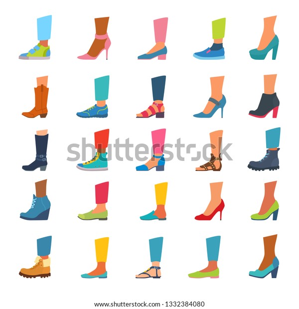 with and without heels