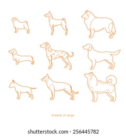 Set icons dogs