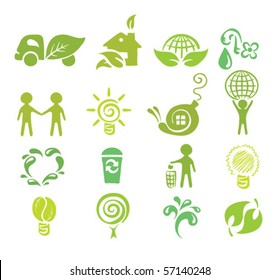 a set of icons - Ecology