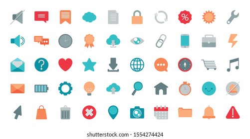 set of icons electronic commerce on white background vector illustration design