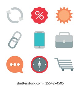 set of icons electronic commerce on white background vector illustration design