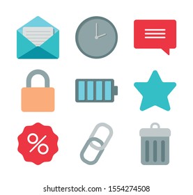 set of icons electronic commerce on white background vector illustration design
