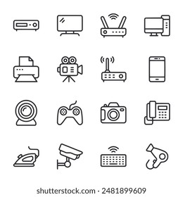 set of icons Electronic devices