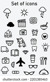 Set of icons with eps 10