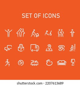 Juego de iconos con eps 10