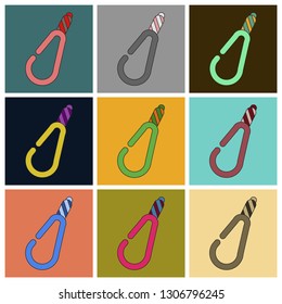 Set of Icons in flat design carbinev