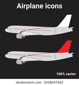 set of icons for flying. travel, holiday, and airplane icons. isolated vector graphics for a logo in tourism design svg