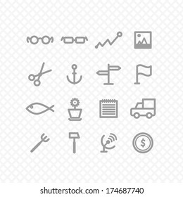 set icons four. different media graphic. vector eps8