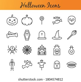 Set of Icons for Halloween