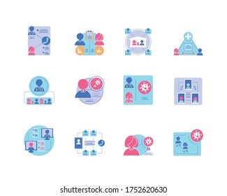 set of icons healthcare infographics vector illustration design
