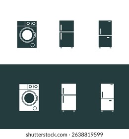set of icons for the home appliance store