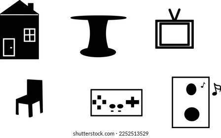 set of icons from home - vector