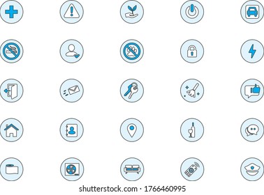 Set of icons for Hosting Vacation House - flat design vector svg