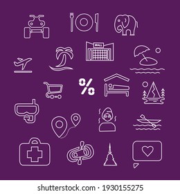 set of icons for instagram stories