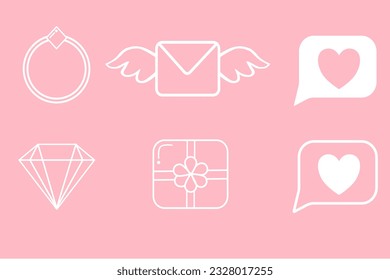 set of icons for jewelry store, good feedback 