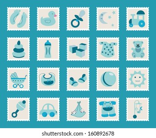 set of icons for kids