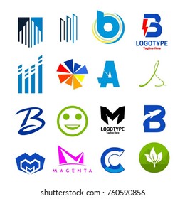 Set of Icons Logos 