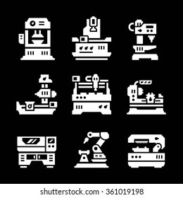 Set icons of machine tool