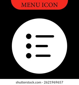 Definir menu de ícones para aplicativos e Web. Ícone Do Menu Hamburger. Ícones de vetor definidos. Ilustração vetorial