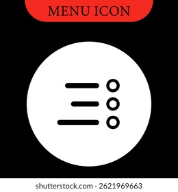 Definir menu de ícones para aplicativos e Web. Ícone Do Menu Hamburger. Ícones de vetor definidos. Ilustração vetorial