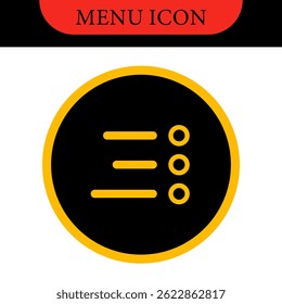 Definir menu de ícones para aplicativos e Web. Ícone Do Menu Hamburger. Ícones de vetor definidos. Ilustração vetorial